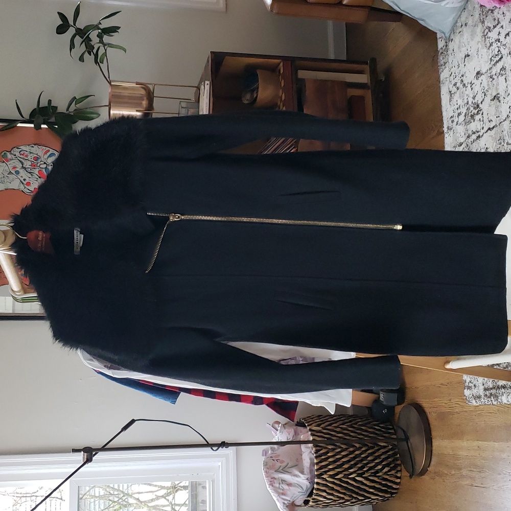 Wool blend coat